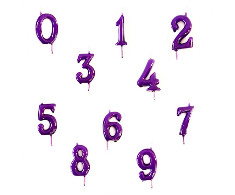 Velas 6.5 cms Roxo