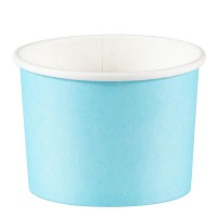 8 Tacinhas Doces e Gelados Azul Pastel