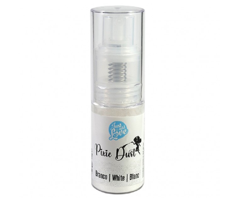 Pó Glitter Branco bomba spray 10g