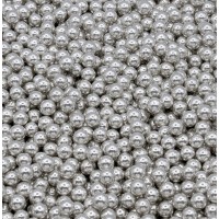 Pérolas Metalizadas Prata 8 mm