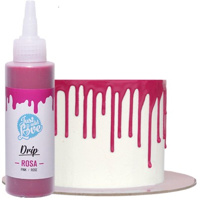 Drip Chocolate Rosa para Bolos 