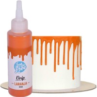 Drip Chocolate Laranja para Bolos