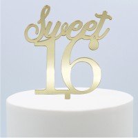 Topo Acrílico Sweet 16 