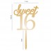 Topo Acrílico Sweet 16 