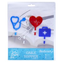 Topo Bolo Medicina Acrílico