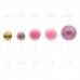 Conjunto 50 Esferas Rosa & Ouro