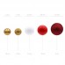 Conjunto Esferas Vermelho & Ouro