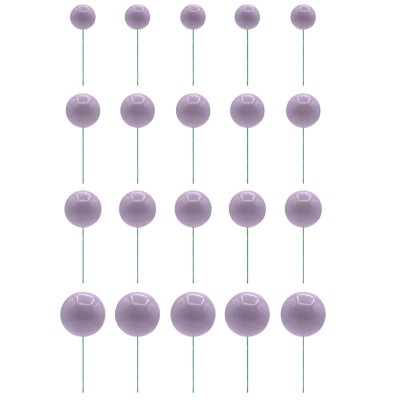 Conjunto 20 Esferas Decoração Lilás