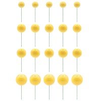 Conjunto 20 Esferas Decoração Amarelas