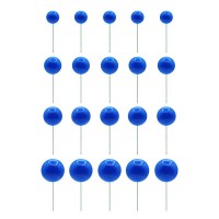 Conjunto 20 Esferas Azul Escuro