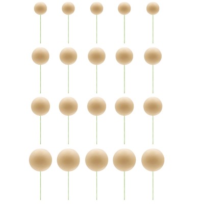 Conjunto 20 Esferas Decoração Bege