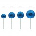 Conjunto 20 Esferas Azul Glitter