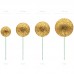 Conjunto 20 Esferas Glitter Ouro