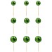 Topo Bolas Espelhos Verde