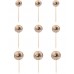 Topo Bolas Espelho Rose Gold