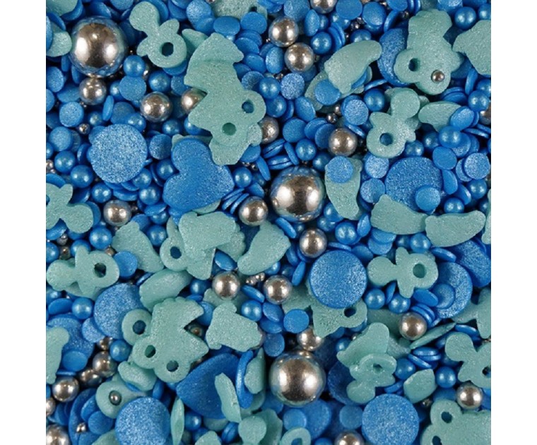 Mix Confetis Baby Blue 70 Grs